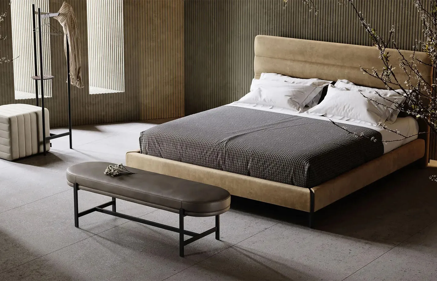 Colbert bench with Yumi bed 2