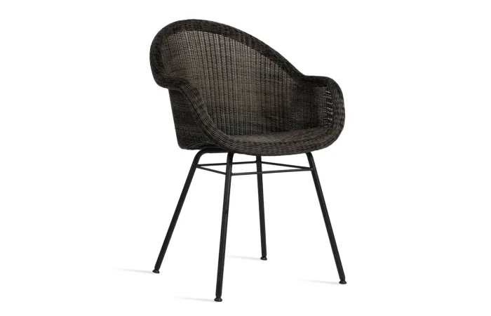 edgard dining chair mocca steel base 03