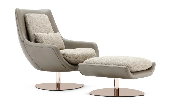 Elba Armchair with ottoman lifeshot