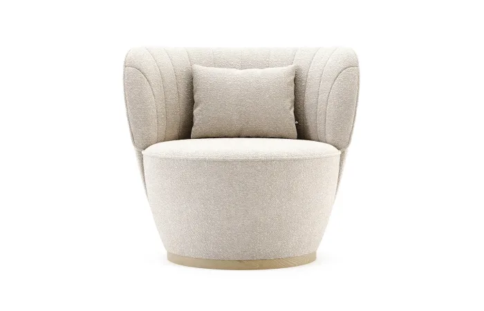 pearl armchair front view