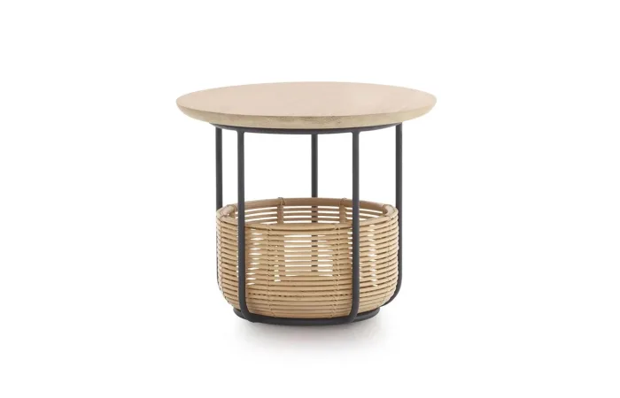 vivi basket side table small