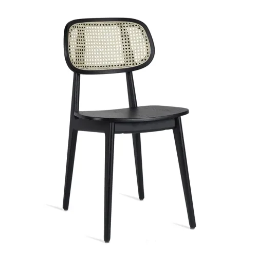 titus dining side chair plywood black 2