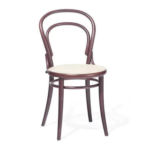 14 dining chair bent wood cane seat Ton 01