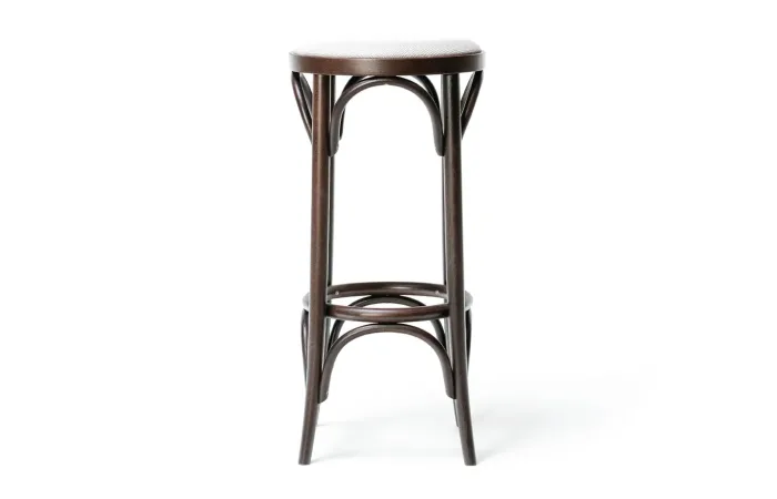 73 bar stool with seat upholstered black beech wood