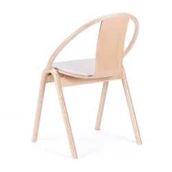 Again Chair with Upholstery Seat back view