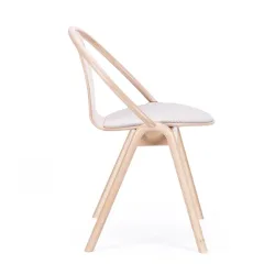 Again Chair with Upholstery Seat right side view