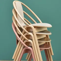 Again Chairs with Upholstery Seat