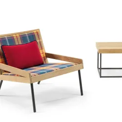 Allaperto Mountain Tartan Lounge Armchair ls1