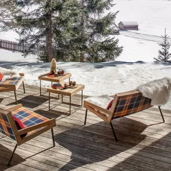 Allaperto Mountain Tartan Lounge Armchair ls5