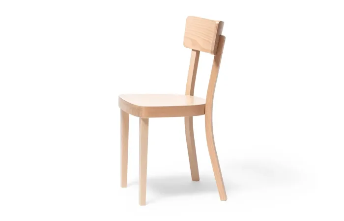 ideal chair beech natural left side view