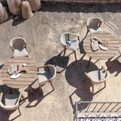 Knit round dining table ls2