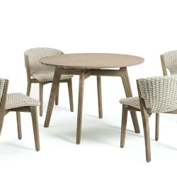 Knit round dining table ls4