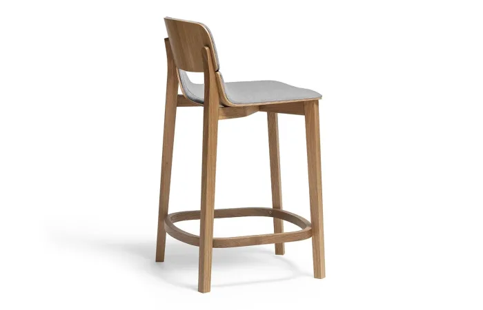 leaf barstool with backrest upholstery 2