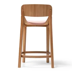 Leaf barstool with backrest upholstery 4