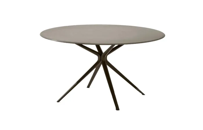 moai round aluminium dining table outdoor