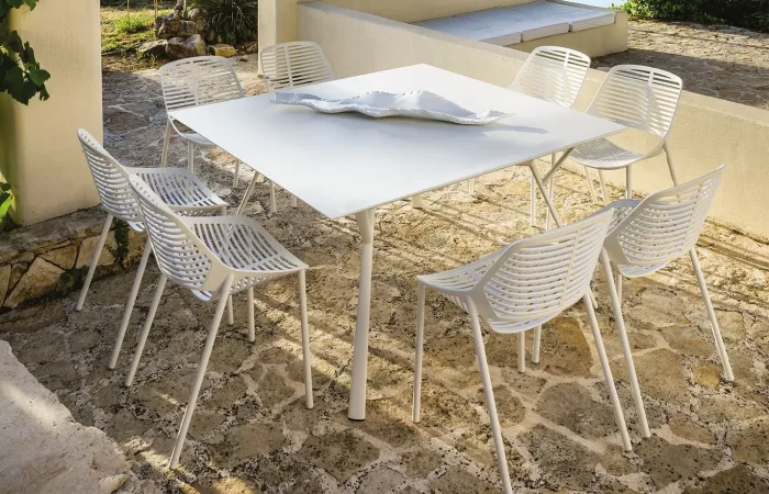 radice aluminium outdoor square table fast 1