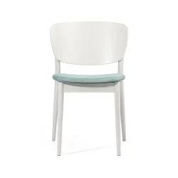 valencia dining chair with seat upholstery front view